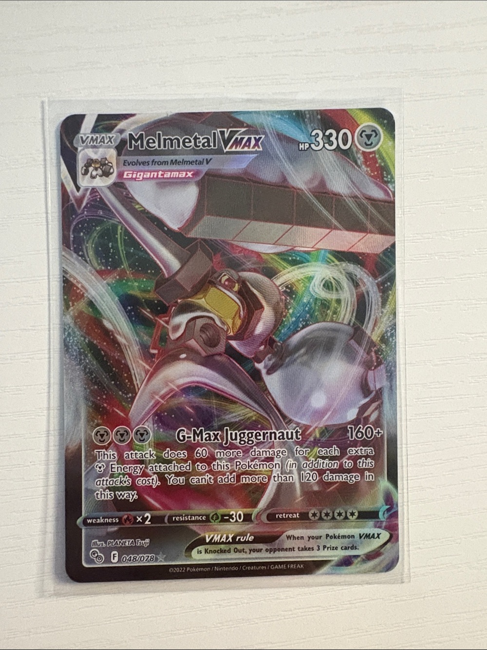 Melmetal VMAX #048/078 Pokemon Card